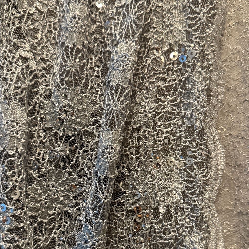 R&M Richards Metallic Lace Women's Shrug - Picture 3 of 4